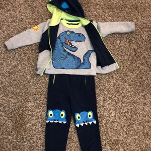 3 Piece Dinosaur sweatsuit